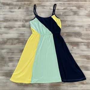 Forever 21 Color Block Spaghetti Strap Dress